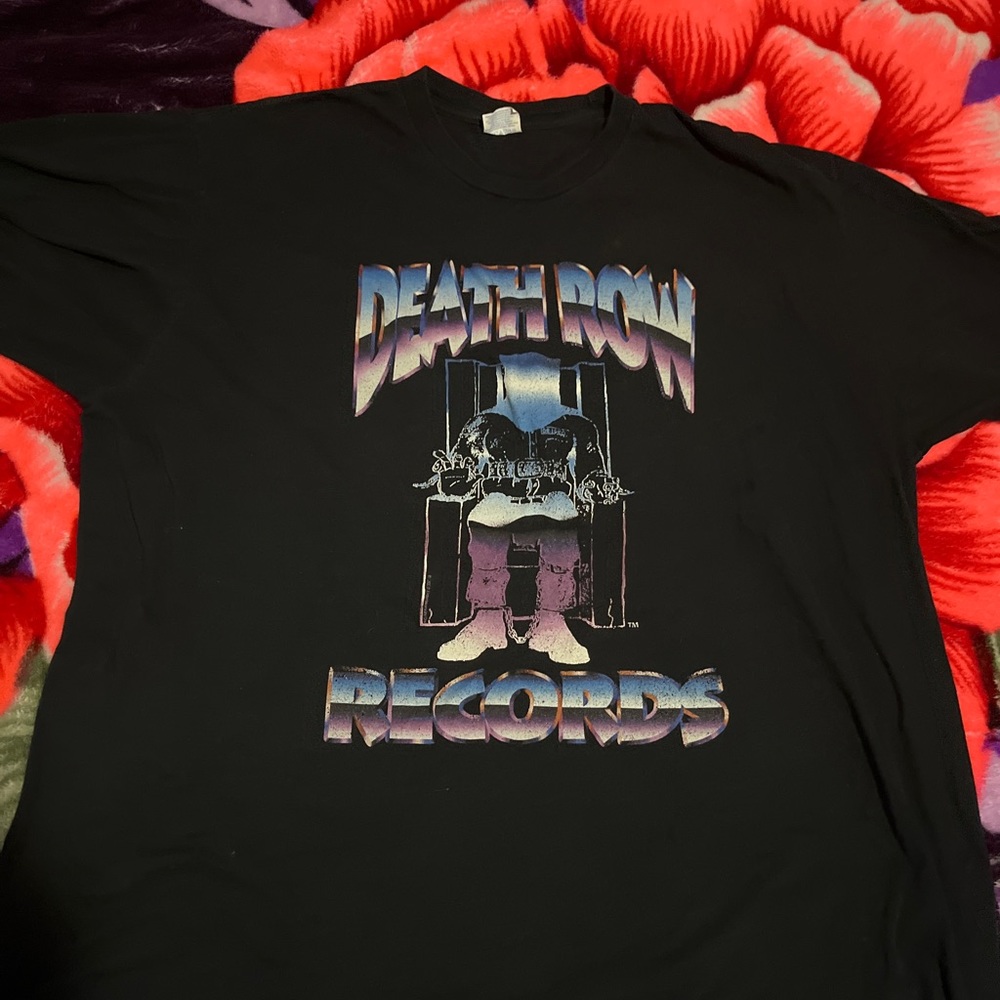 Death row records chrome tee